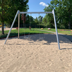 Spiel Bau Doppelschaukel Edelstahl