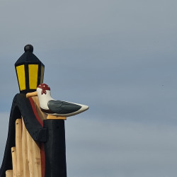 Piratenspielplatz Mowe Holzfigur