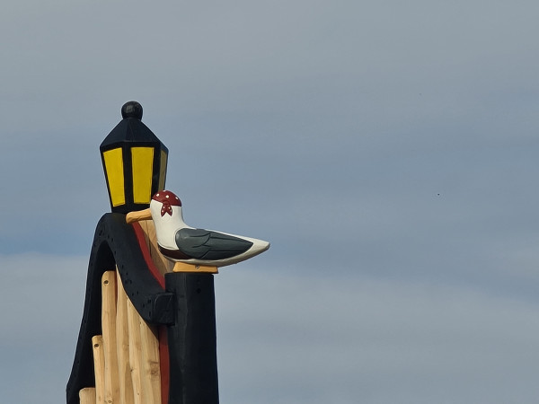 Piratenspielplatz Mowe Holzfigur