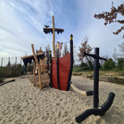 Spielschiff Spielgerate aus Robinienholz 4865