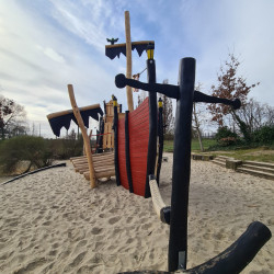 Spielschiff Spielgerate aus Robinienholz Anker 4866