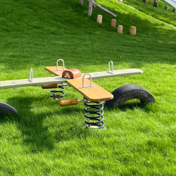 Spielart Spielplatz Themenspielplatz Spielplatzdesign Robinienholz Viererwippe