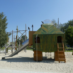 Spielart Themenspielplatz Spielplatz Robinienholz Aussenanlagengestaltung 5065