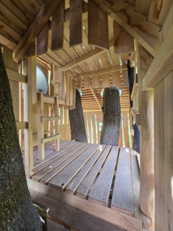 Spielart grosses Baumhaus Individuell Spielplatz Innenansicht Robinienholz 5021
