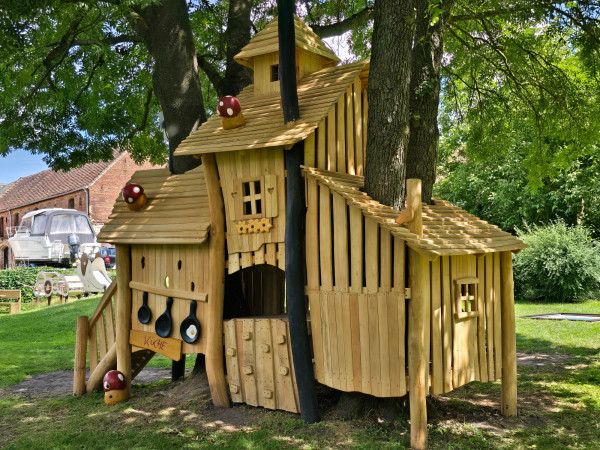 Spielart grosses Baumhaus Rutsche Individuell Spielplatz 5020