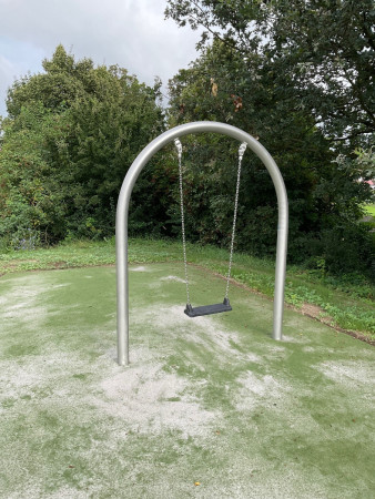 Spiel Bau Bogenschaukel Edelstahl