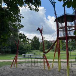 Spiel Bau Kletterturm Kletternetz Regenbogen 5129