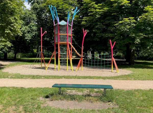 Spiel Bau Spielturm Regenbogen 5132