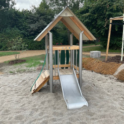 Spiel Bau kleiner Spielturm U3 Edelstahl