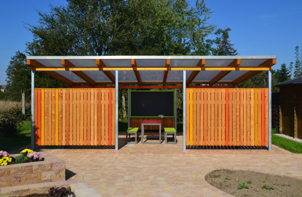FreiraumObjekte Ney Pergola Unterstand Grunes Klassenzimmer Schulhof 5253
