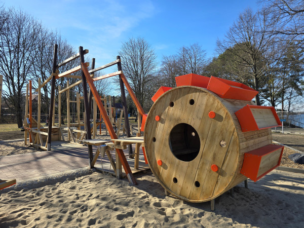 Spielplatzgestaltung Eichenkantholz Individuell Spielplatz Unikate 5330