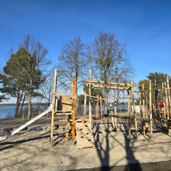 Spielplatzgestaltung Eichenkantholz Individuell Spielplatz Unikate 5333