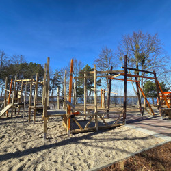 Spielplatzgestaltung Eichenkantholz Individuell Spielplatz Unikate334