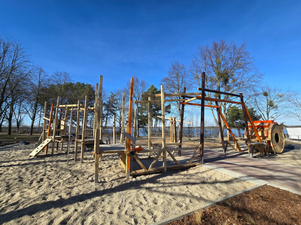 Spielplatzgestaltung Eichenkantholz Individuell Spielplatz Unikate334